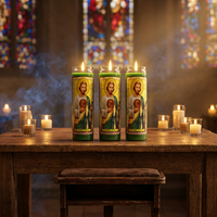 Bougies de prière en verre, Saint spirituel, pas cher