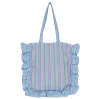 Sac à bandoulière à carreaux en dentelle à volants, style coréen, mignon et frais, pour étudiantes, sac à main de shopping à carreaux avec bord à volants, vente en gros