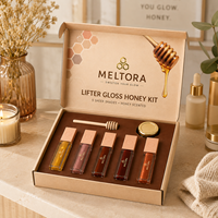 Boîte cadeau en carton ondulé pour gloss à lèvres de qualité supérieure, avec insert personnalisé, emballage en papier cosmétique pour coffret beauté