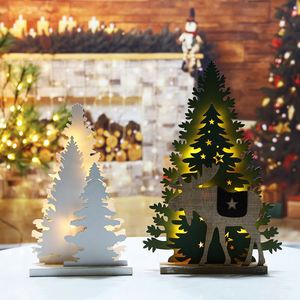 2023 New Arrivals 10L Warm White Led Wooden Christmas <b>Tree</b> <b>Light</b> for Home Table Decoration - Product Image 2