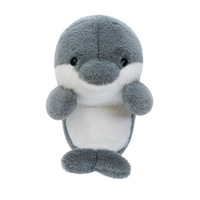 Jouets en peluche super doux de la série Océan, brodés, en maille, en forme de baleine, requin, pingouin, phoque, ours, en coton PP, cadeau d'anniversaire