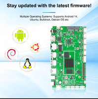 Placa de Desarrollo Rockchip RK3576 Octa-Core, 4GB RAM, Android 14, Linux, Placa Base Industrial para Robots con IA