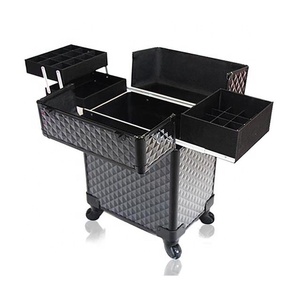 Custodia per trucco all'ingrosso trolley per smalto per unghie custodia per trucco da viaggio per Hairstylist traveling nail Technician makeup Hair Stylist - Product Image 1