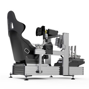 Siège <span class=keywords><strong>de</strong></span> Cockpit <span class=keywords><strong>Simulateur</strong></span> <span class=keywords><strong>de</strong></span> Course Volant et Pédales <span class=keywords><strong>Simulateur</strong></span> <span class=keywords><strong>de</strong></span> Conduite Dynamique G-Force avec Châssis à Mouvement - Product Image 4