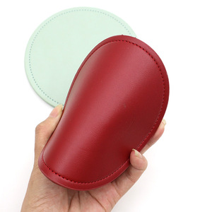 Round Pu <b>Leather</b> Coasters 10Cm Solid Color Modern Style Bar Mats Coffee <b>Placemats</b> Customizable For Promotional Activities - Product Image 2
