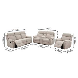 Juego de Sofás Reclinables Ajustables de Cuero PU con Luces LED, Muebles para Sala de Estar - Product Image 6