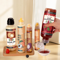 Botellas de Plástico PET de 500 ml con Tapa Abatible, Dispensador de Salsas y Condimentos para Cocina de 360 ml