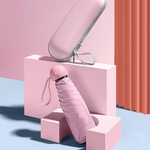 Paraguas Promocional Compacto de 5 Pliegues para Adultos, Protección UV, Mini Cápsula de Bolsillo, Logotipo Personalizado, Poliéster, para Negocios, Venta al por Mayor - Product Image 3