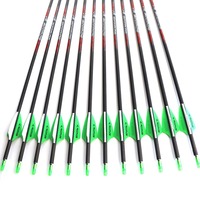 ID 4.2mm Pur Carbone Flèche Colonne Vertébrale 300 350 400 500 600 700 800 900 1000 1100/1300/1500/1800 Arc et Flèche Tir Chasse