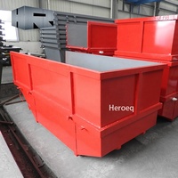 Poubelle à Portique en Acier Merrell pour le Recyclage des Déchets Solides avec Roues Disponibles