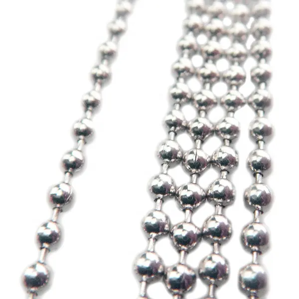 Fashion High Quality Metal bead chain Stainless Steel Ball Chain 6mm