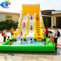 Piscine gonflable avec toboggan aquatique pour adultes et enfants, prix d'usine
