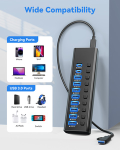 USB3.0 10 cổng USB Hub đa USB <span class=keywords><strong>Adapter</strong></span> sạc nhanh <span class=keywords><strong>Docking</strong></span> <span class=keywords><strong>Station</strong></span> rộng rãi tương thích cho <span class=keywords><strong>iPhone</strong></span> tài năng điện thoại máy tính xách tay PC - Product Image 6