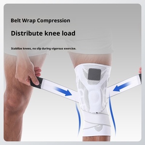 Genouillère de sport Boer, sangle en tricot, spandex, nylon, protection professionnelle, flexible, respirante, fine, pour <span class=keywords><strong>homme</strong></span> et femme, équitation, course à pied - Product Image 3