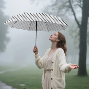 Windproof Strong <b>Frame</b> Fiberglass Dot Umbrella Large Double Size Automatic Open Folding Umbrella Men OEM ODM Manufacturer - Product Image 4