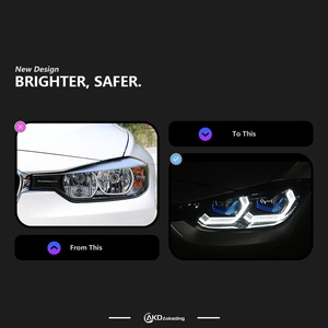 For F30 F35 <b>LED</b> <b>Headlight</b> & Turn Signal Light 12-19 Special Blue Spoon Lens New Condition 6000k Color Temperature for 320i 3 12v - Product Image 3