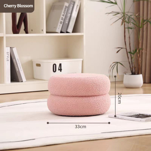 Factory Direct Sales of Cream-style Home Sofa <strong>Stools</strong> High-end <strong>Coffee</strong> <strong>Tables</strong> and Pumpkin Low <strong>Stools</strong> - Product Image 2