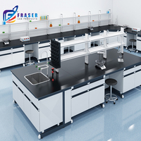 Mesa de Laboratorio con Superficie de Resina Epoxi Fenólica, Resistente a Químicos, para Hospitales, Microbiología, Biología, Equipo de Laboratorio