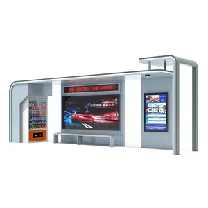 Postazione di Attesa per Autobus con Sedute Esterne e Chiosco - Product Image 1
