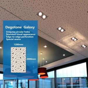 Plafond en plaques de plâtre perforées, design sans joint, panneaux acoustiques, <span class=keywords><strong>isolation</strong></span> <span class=keywords><strong>phonique</strong></span>, fourniture directe usine, régulièrement en stock. - Product Image 3