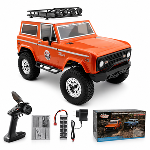 RGT 136100V3-FD CRUISER RC-4 1/10 Vintage Bronco RC <span class=keywords><strong>Rock</strong></span> Crawler 4WD avec essieu métallique intégré pour ESC, camion RTR, chargeur - Product Image 1