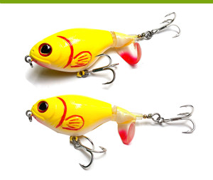 HUIPING Esca Artificiale Rotante per Pesci, 75mm Whopper Plopper, Esca da Pesca Topwater Popper, Esca per Bass e <span class=keywords><strong>Luccio</strong></span>, Crankbait - Product Image 4