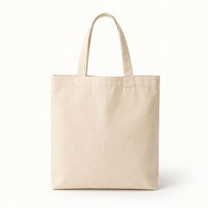 Bolsa de Compras Reutilizable de Lona de Algodón Ecológica Resistente, con Diseño Personalizado Impreso en Serigrafía, para el Mercado de Comestibles - Product Image 1