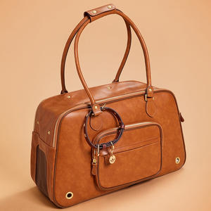 Moda lüks klas deri Pet taşıma çantası çanta 8kg küçük ölçekli köpekler kediler için evcil hayvan taşıyıcı torba - Product Image 4