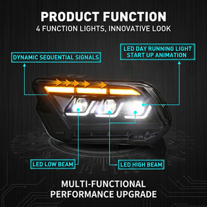 LED Headlamp DRL 12V 36W 6000K Long for Mustang 2010-2014 Auto <b>Accessories</b> Universal Fitment Car <b>Light</b> Wholesale - Product Image 2