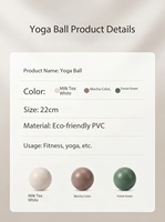 Ballon de Pilates Mini Personnalisé Écologique avec Structure Nid d'Abeille Anti-Éclatement pour Entraînement de la Force du Core et Remodelage Corporel