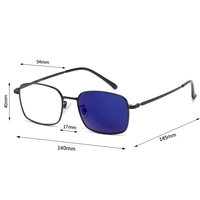 Monturas de Gafas Flexibles de Titanio de Alta Calidad para Hombre, Gafas Fotocromáticas con Recubrimiento Azul Anti Luz Azul, Aptas para Lentes Graduadas, Protección UV400