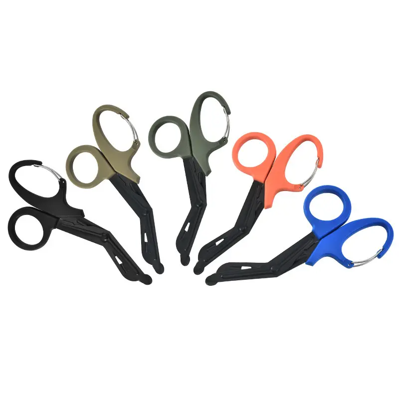 Wholesale Nurse Scissors Stainless Steel Edc Bandage Trauma Medical Doctor Shears With Carabiner
