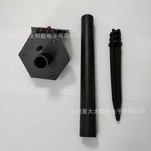 Solar Garden Light Hexagonal <b>Battery</b> Box With Thin Film Panel Plastic Body Water Resistant LED Portable Outdoor Use - Product Image 4