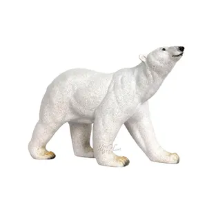 figuren landschaft miniaturen tier simulation white bear eisbären mikro