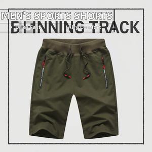 Pantalones Cortos Deportivos de Lona para Hombre, Estilo Hip Hop, Transpirables, 100% Algodón, Capri, Secado Rápido, Talla Grande, Holgados, Corte Casual - Product Image 3