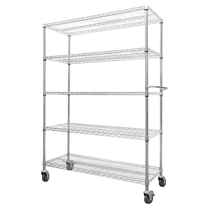 Nhiệm Vụ Nặng Nề Tiện Ích Dây Rack, 3/4/4 Lớp 201 Thép Không Gỉ Nhà Bếp Kệ Kệ