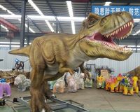 Dinosaure animatronique T-Rex réaliste en acier et silicone pour utilisation en intérieur/extérieur, parcs d'aventure, jardins - Marque Yes Dino