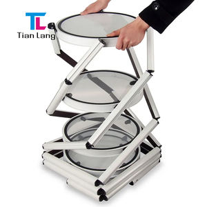 TianLang supermercado aluminio tubo redondo Twister Torre exhibición escaparate stand - Product Image 1