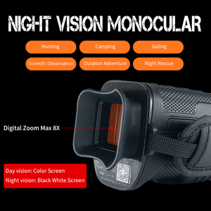 LUXUN dijital gece görüş monoküler 1080p Full HD fotoğraf ve Video taşınabilir kızılötesi gece görüş gözlüğü gündüz & gece avcılık - Product Image 3