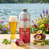 [Officiële Flagship Store] Kingstar Passievrucht Chinese Ale Craft Bier 6-pack 1L doos Lichte Kleur 4,1% ABV Fruit Smaak