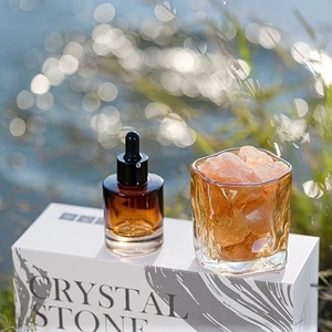 FLORESCENCE, venta al por mayor, piedra aromática, decoración interior, cristal Natural, terapia de aceite esencial de lujo, difusor de piedra de cristal, juego de regalo - Product Image 1