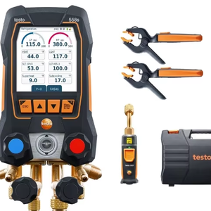 Testo 558s Manifold intelligent / Ensemble de manomètres pour réfrigérant, bloc 4 voies, écran tactile couleur 5 pouces, précision standard, garantie DE 1 an - Product Image 1