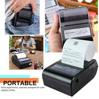 Portátil de la impresora térmica de 58mm recibo mini impresora de bolsillo con ESC/POS usb pequeño móvil impresoras batería recargable