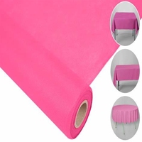 Tissu de nappe en polypropylène non tissé, léger, respirant, imperméable, uni, bon marché, pour usage domestique