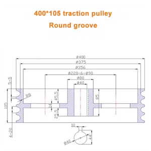 Polea de Tracción Multicanal de 400 Ranuras - Product Image 5