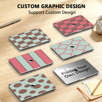 Étui pour ordinateur portable en cristal rigide moderne et fin avec impression de logo personnalisé pour MacBook Air Pro 13 14 15 16 pouces