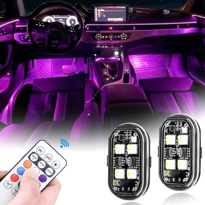 Đèn LED RGB Nhấp Nháy Xe Máy Đèn LED Flash Vị Trí Không Dây Đèn Máy Bay Máy Bay Trực Thăng Đèn Cảnh Báo Phụ Kiện Xe Hơi - Product Image 3