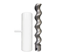 Rotor et stator D8-2 pour machine de pulvérisation et de plâtrage, usinage CNC D6-3 D7-2.5 D8-2 Rotor et stator pour pompe à vis PFT