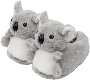 Sevimli peluş hayvan terlikleri kabarık sıcak peluş ev ayakkabıları yenilik yumuşak terlik karikatür hediyeler çocuklar için - Product Image 1