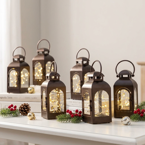 Manufacturers Handmade Mini Black Metal Candle <b>Lanterns</b> for Home & Garden Decoration - Product Image 1